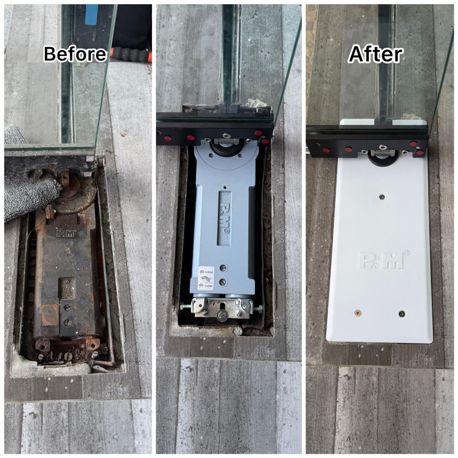 Glass Door Floor Spring Replacement & Installation Service in Singapore